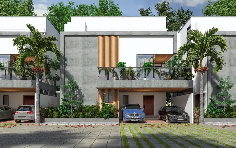 Harmony 4BHK villa, east-facing elevation